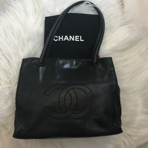💯 Authentic Vintage Chanel Timeless Tote